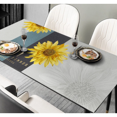 Скатертина для кухні та їдальні на замовлення з соняшниками "Sunflower", 60*90 см Скатертина для кухні та їдальні на замовлення з соняшниками "Sunflower", 60*90 см